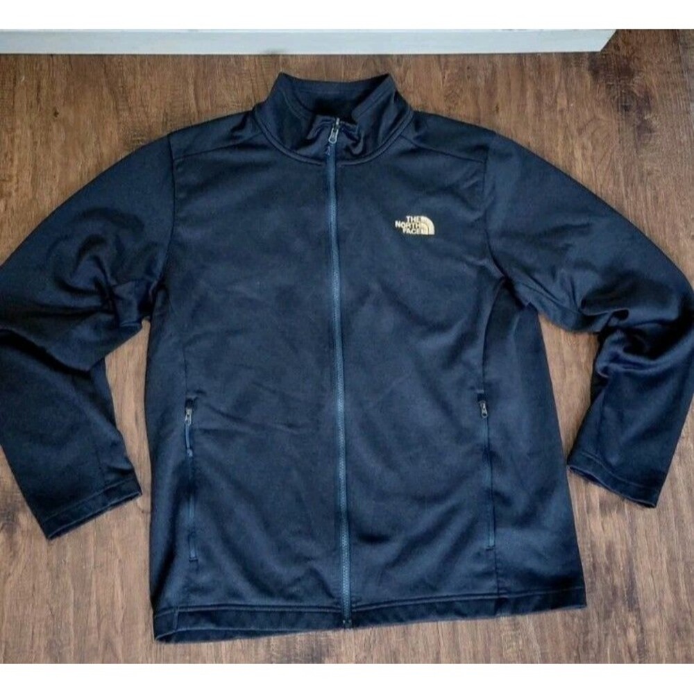 The North Face Jacket Mens Size Large Blue Full Zip Pockets Lightweight